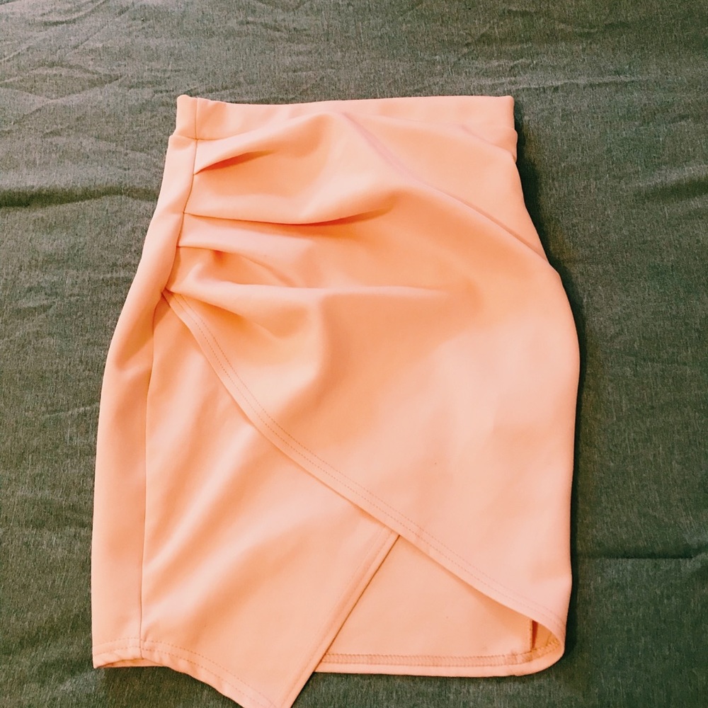 pink envelope skirt